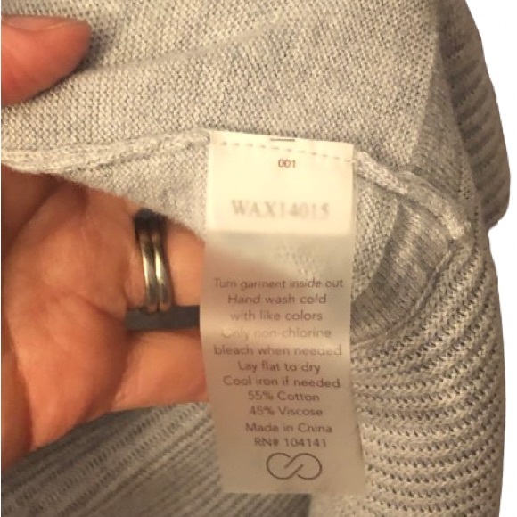 CALIA by Carrie Underwood Journey Grey Ribbed Knit Cardigan Sweater EUC - Picture 7 of 11